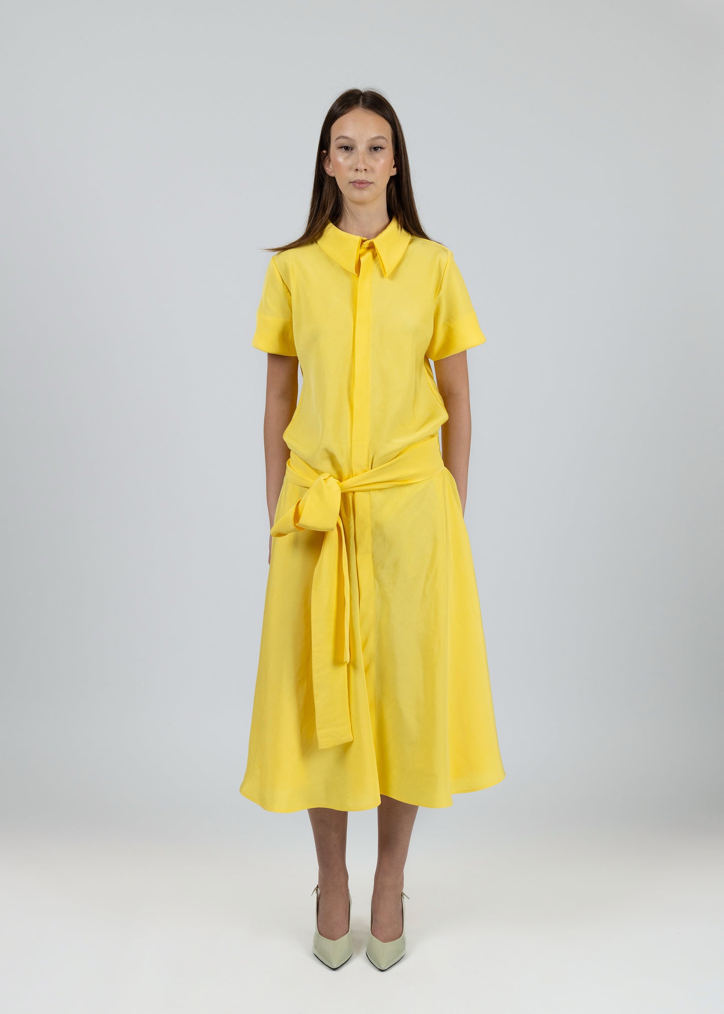 Yellow Shirt Dress