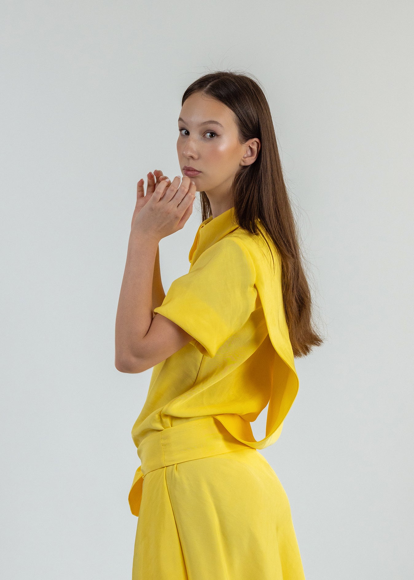 Yellow Shirt Dress