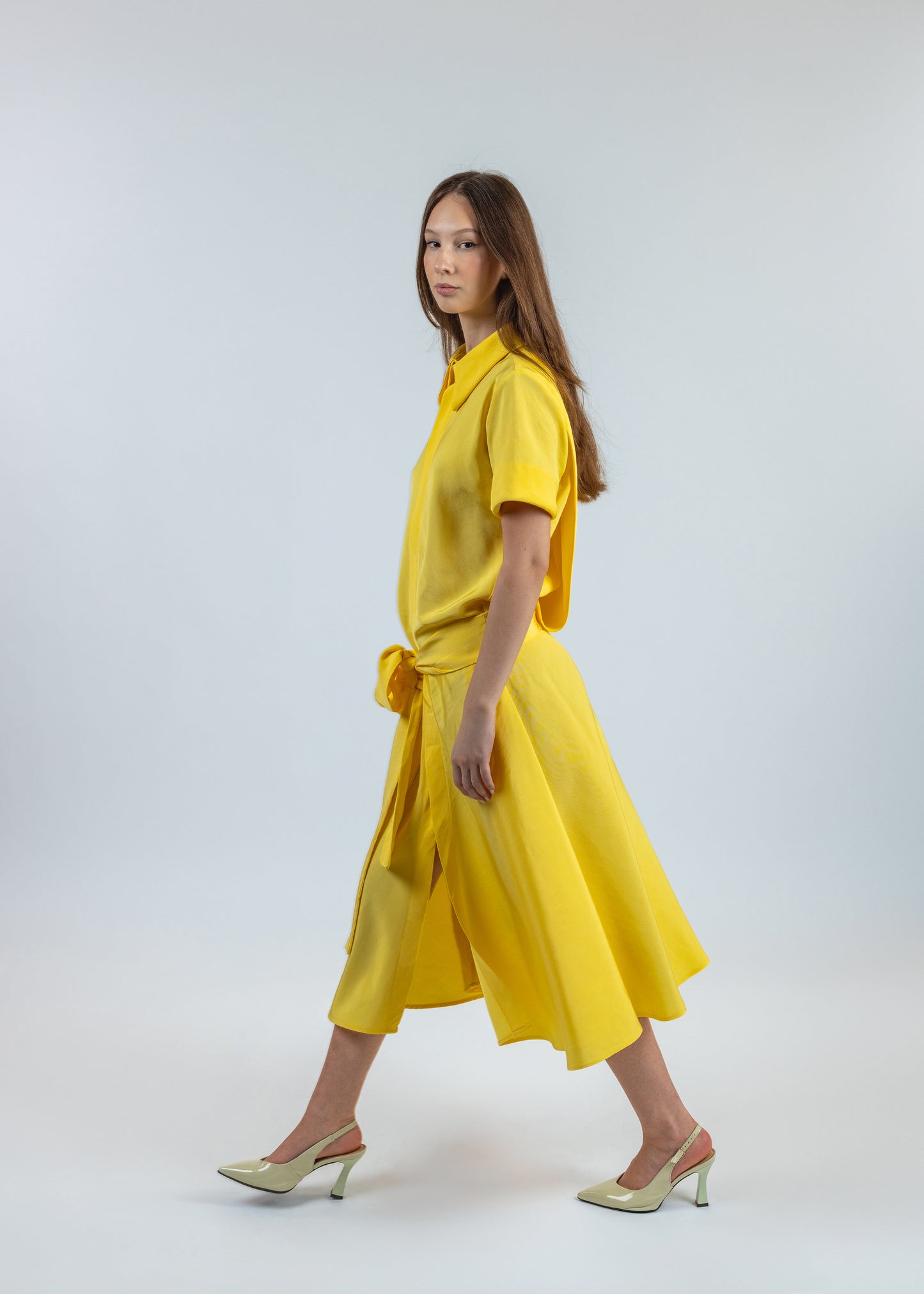Yellow Shirt Dress