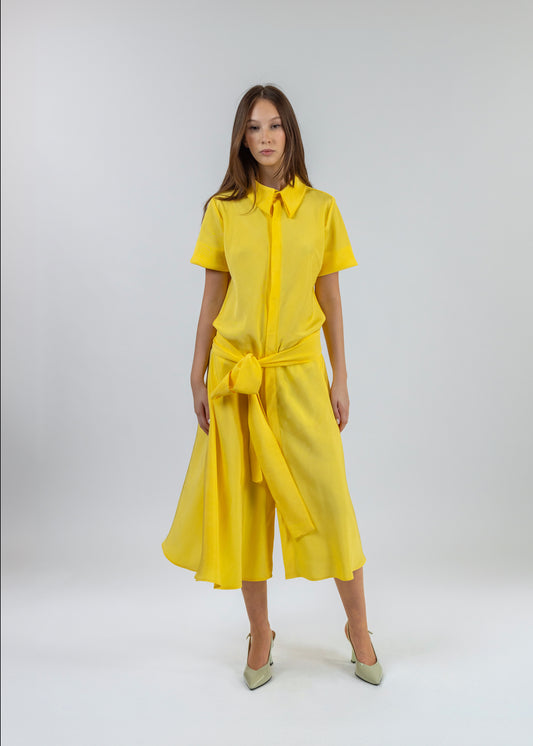 Yellow Shirt Dress