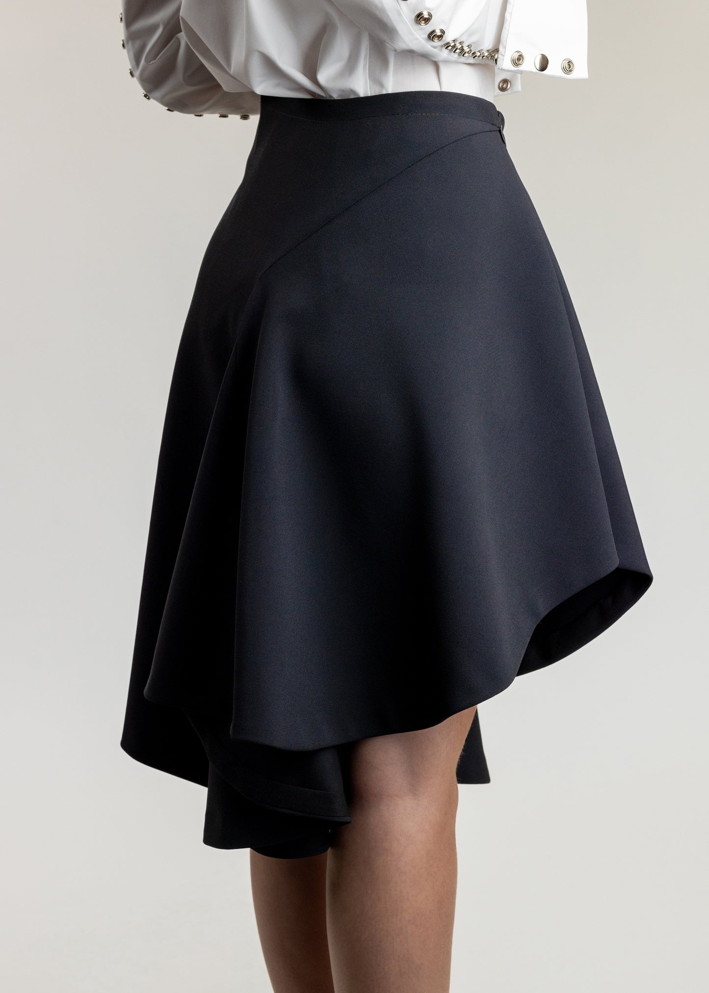 Black Asymmetrical Skirt